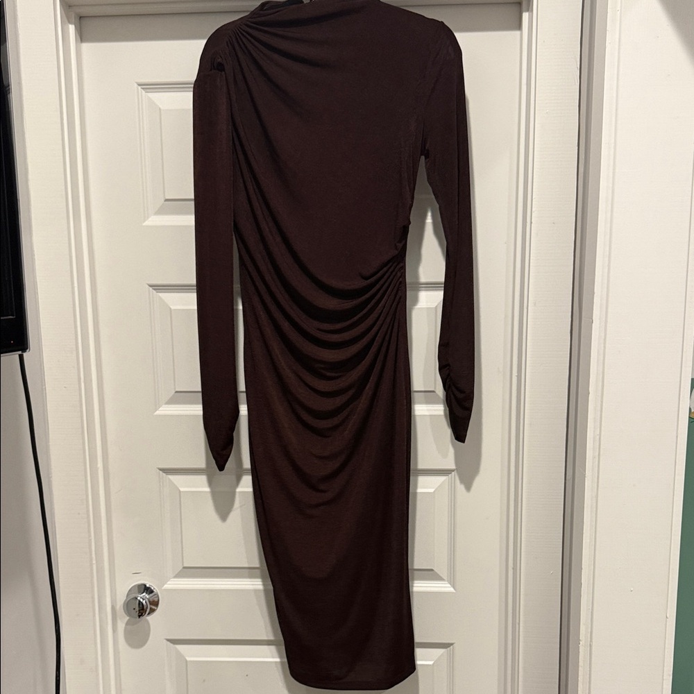 Alexia Admor Chocolate Long Sleeve Dress